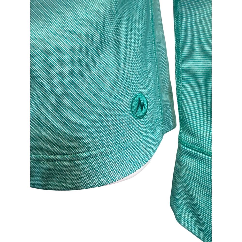 Marmot womens XS teal aqua softshell full zip outdoor hiking jacket - Picture 8 of 10